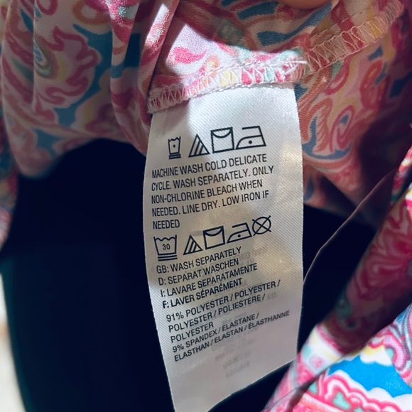 Belle by Kim Gravel Pink and Blue Paisley Blouse - Picture 7 of 8